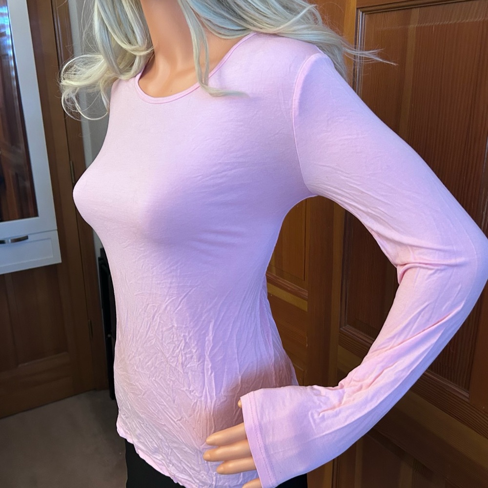 Pink Open Back Yoga Top - Picture 12 of 15